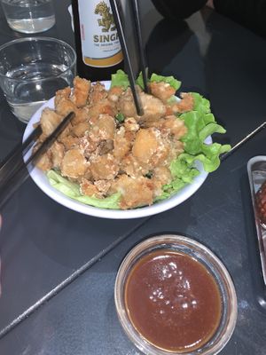 Fried chicken at Tien Hiang in Paris