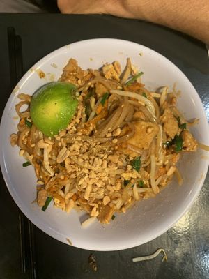 Pas thaï "poulet » at Tien Hiang in Paris