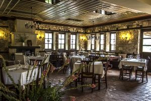 Ktima Bellou Restaurant interior at Ktima Bellou Restaurant in Pieria