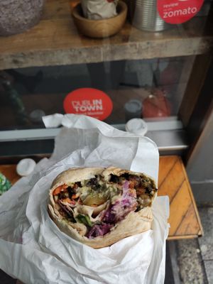 Lebanese Bean Wrap - Amazing! at Tang by Yogism - Dawson St in Dublin