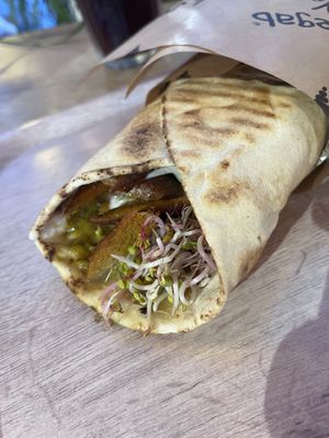 Aloha vegab with mango sauce and pineapple   at Vegab in Krakow