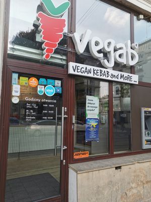The entrance at Vegab in Krakow