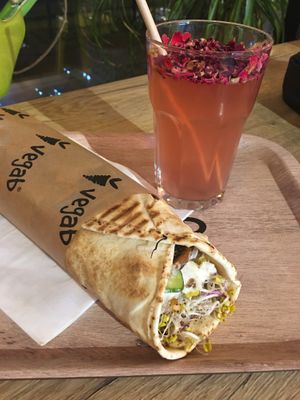 The Beirut with rose lemonade   at Vegab in Krakow