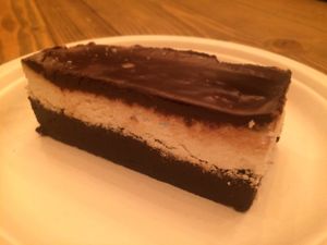 Chocolte and coconut cake (Bounty). Very good! Very rich! at Vegab in Krakow