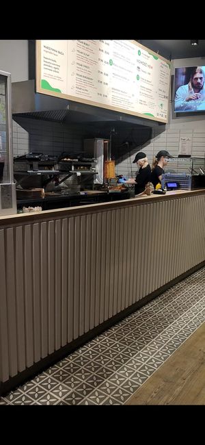 I have never been to a fully vegan kebab shop. I could not believe it when I saw the vegan kebab on the rotating cooker like the real deal! at Vegab in Krakow