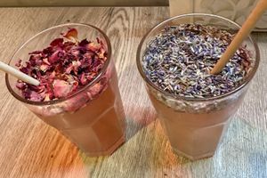 Rose & lavender lemonade   at Vegab in Krakow
