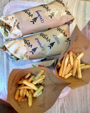 Beirut kebabs & classic fries  at Vegab in Krakow