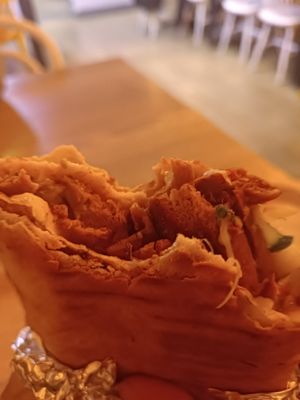 Vegan kebab at Vegab in Krakow