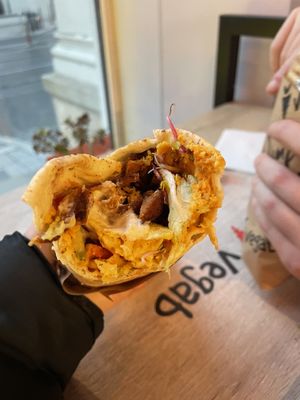 Vegan cheezy  at Vegab in Krakow