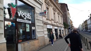 Easy to find. About a 10 minute walk from Krakow's main Market place at Vegab in Krakow