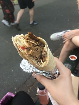 Delicious vegan kebab! at Vegab in Krakow