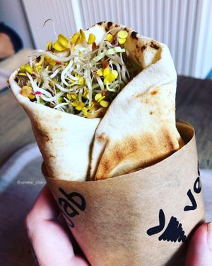 Hamster kebab - peanut and coconut sauce  at Vegab in Krakow