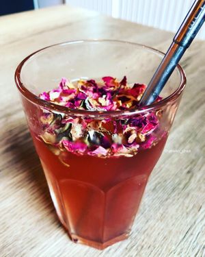 Rose lemonade  at Vegab in Krakow