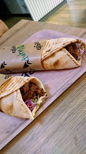 Aloha and Olymp wraps at Vegab in Krakow