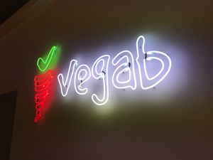 Vegab sign  at Vegab in Krakow