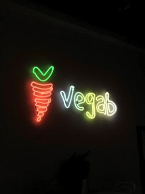 sign at Vegab in Krakow