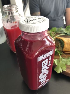 Super yummy juices  at Utopia Juice Bar in Pompano Beach