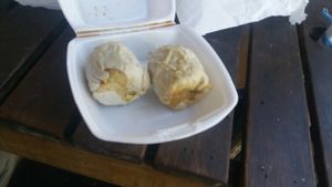 Vegan dim sims at Trang Bakery and Cafe in Collingwood