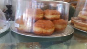 Vegan jam doughnuts at Trang Bakery and Cafe in Collingwood