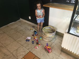 Play corner at Gamla Bibliotekscafeet in Umea