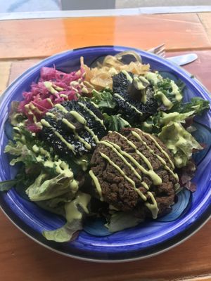 Salad at Raw Balance Raw Food Deli in Taupo