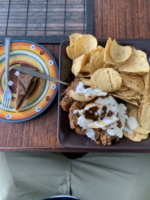 Choc slice and nachos at Raw Balance Raw Food Deli in Taupo