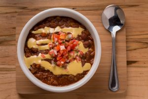 Vegan, gluten-free chili.   at Nectar in Asheville