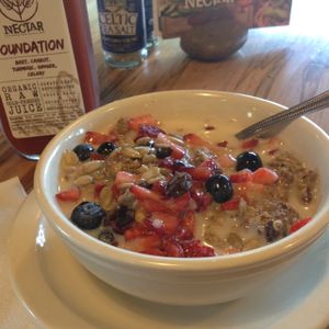 best granola ever and Foundation juice  at Nectar in Asheville