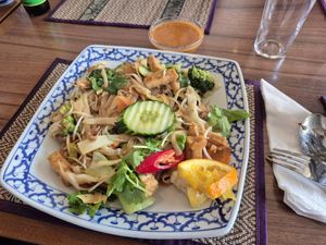 Pad thai vegan at Krua Thai in Malmo