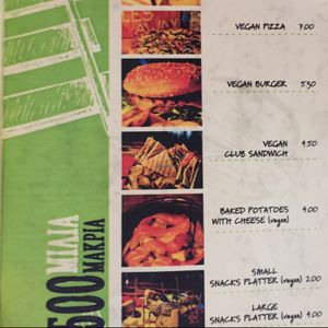 menu at 500 Miles Away in Athens