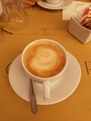 Soy milk at Ginger in Rome