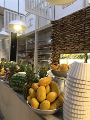 The mangos are the best at ginger  at Ginger in Rome