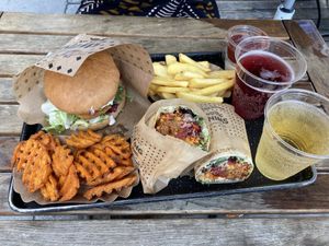 Schnitzel Burger and Burrito at Swing Kitchen - Operngasse in Vienna