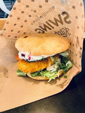 Vienna burger  at Swing Kitchen - Operngasse in Vienna