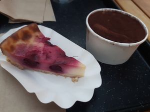 cheesecake & tiramisu at Swing Kitchen - Operngasse in Vienna