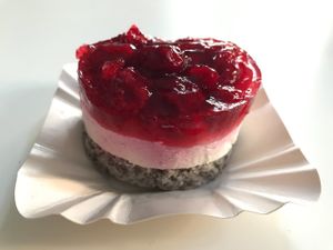 Raspberry Yoghurt Poppy Tart! at Swing Kitchen - Operngasse in Vienna