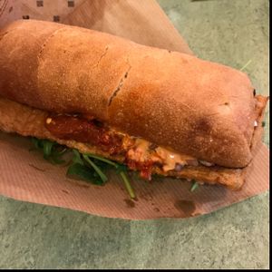 smoked tofu ciabatta at Swing Kitchen - Operngasse in Vienna