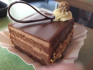 traditional Vienna cake  at Swing Kitchen - Operngasse in Vienna