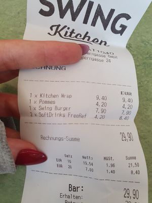  at Swing Kitchen - Operngasse in Vienna