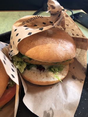 Vienna burger at Swing Kitchen - Operngasse in Vienna