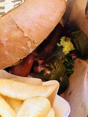 Chilli burger..  at Swing Kitchen - Operngasse in Vienna