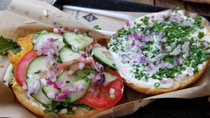 Vienna burger at Swing Kitchen - Operngasse in Vienna