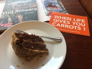 The best carrot cake in the world?  at Carotterie 2000 in Antwerpen