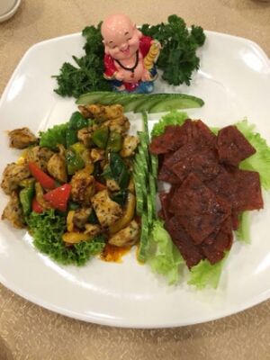 2 combination cold platter at Kwan Inn Vegetarian in East Singapore