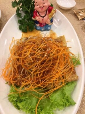 Thai style 'wu fu' veg duck at Kwan Inn Vegetarian in East Singapore