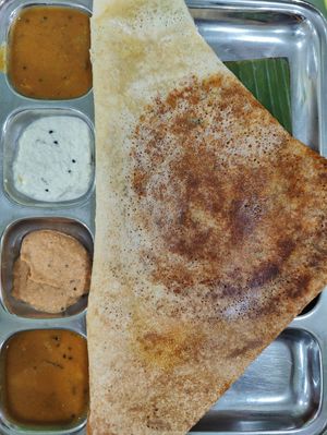 Special thosai at Greenleaf Cafe in Central Singapore