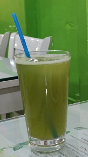 Herbal juice at Greenleaf Cafe in Central Singapore