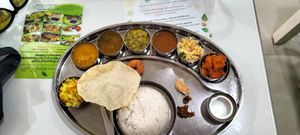 South Indian Thali - vegan by request at Greenleaf Cafe in Central Singapore