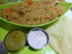 Nasi Briyani at Greenleaf Cafe in Central Singapore