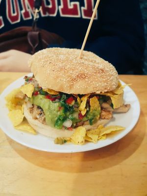 Mexican burger at Ruta 42 in Lhospitalet De Llobregat